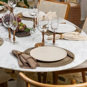 Conjunto 4 Jogos Americanos Trance Taupe 38cm