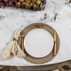 Conjunto 4 Jogos Americanos Trance Taupe 38cm