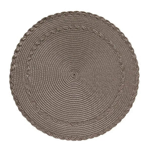 Conjunto 4 Jogos Americanos Trance Taupe 38cm