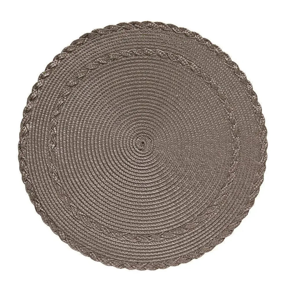 Conjunto 4 Jogos Americanos Trance Taupe 38cm