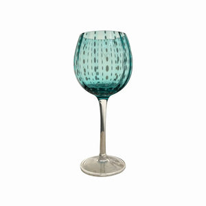 Conjunto 4 Taças para Vinho Vidro Azul Coloratta 450ml