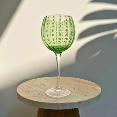 Conjunto 4 Taças para Vinho Vidro Verde Coloratta 450ml