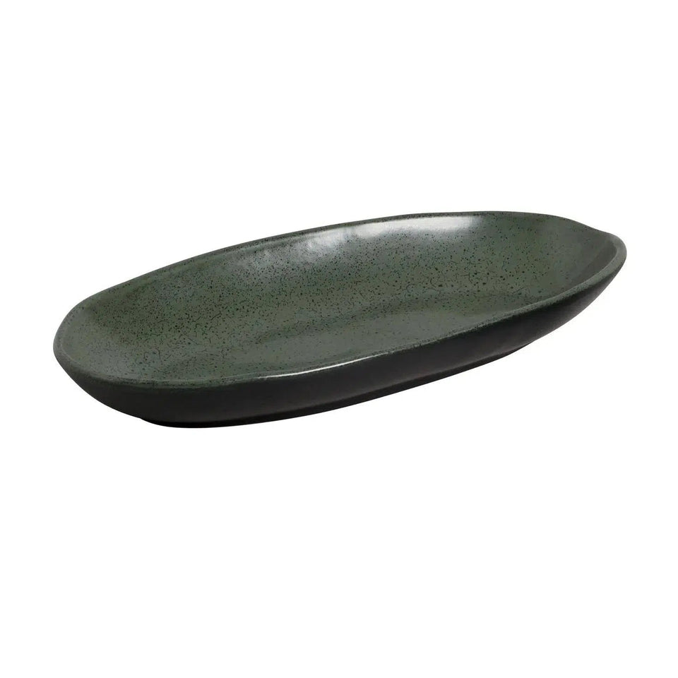 Conjunto 4 Travessas Oval Funda Grande Stoneware Orgânico Arauco/Greenery 32x16cm 650ml Porto Brasil