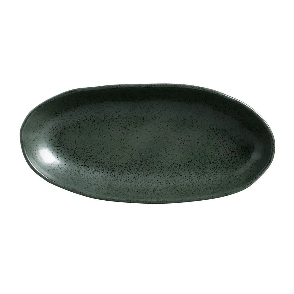 Conjunto 4 Travessas Oval Funda Grande Stoneware Orgânico Arauco/Greenery 32x16cm 650ml Porto Brasil