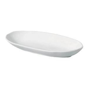 Conjunto 4 Travessas Oval Funda Grande Stoneware Orgânico New White 32x16cm 650ml Porto Brasil