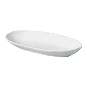 Conjunto 4 Travessas Oval Funda Grande Stoneware Orgânico New White 32x16cm 650ml Porto Brasil