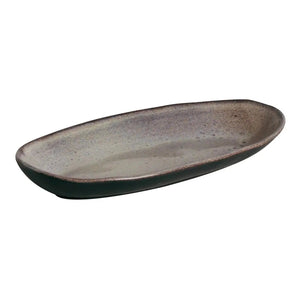 Conjunto 4 Travessas Oval Funda Grande Stoneware Orgânico Tourmaline 32x16cm 650ml Porto Brasil