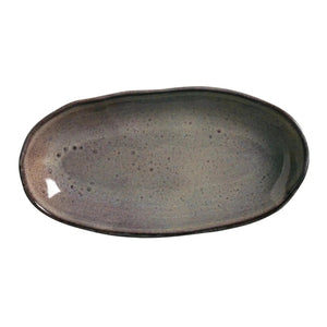 Conjunto 4 Travessas Oval Funda Grande Stoneware Orgânico Tourmaline 32x16cm 650ml Porto Brasil