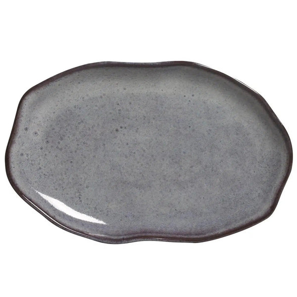 Conjunto 4 Travessas Oval Rasa Média Stoneware Bio Tourmaline 30x20cm Porto Brasil