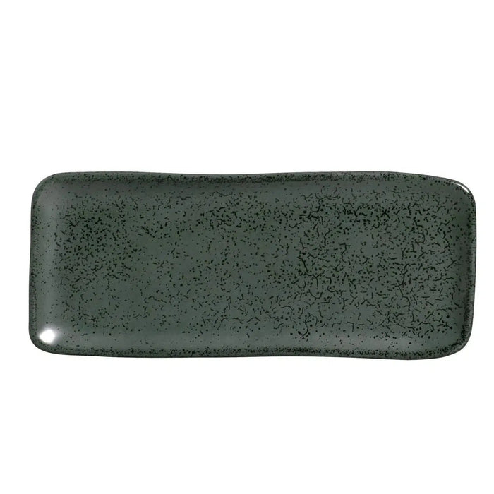 Conjunto 4 Travessas Retangular Pequena Stoneware Orgânico Arauco/Greenery 22x9,5cm Porto Brasil