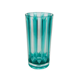 Conjunto 6 Copos Long Drink Acrílico Verde Tiffany Linha Náutica 500ml