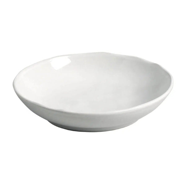 Conjunto 6 Pratos Fundos Stoneware Bio New White 22,5cm 830ml Porto Brasil