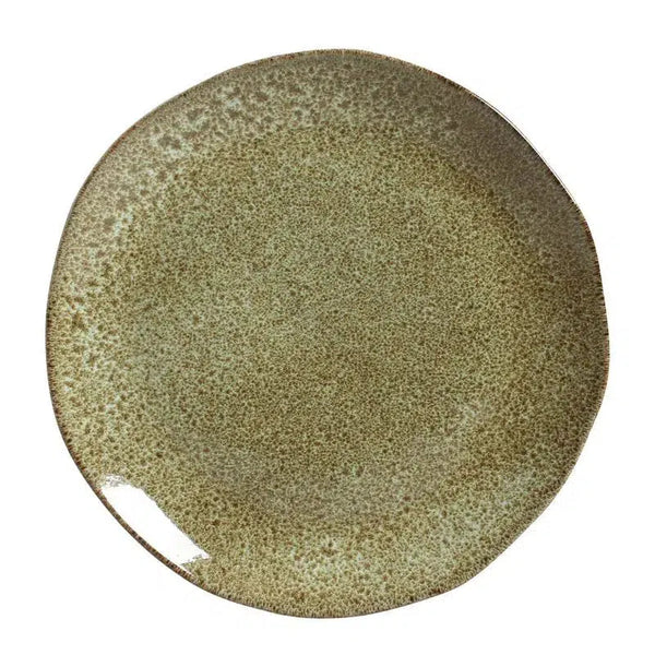 Conjunto 6 Pratos Rasos Stoneware Orgânico Croco 26,5cm Porto Brasil