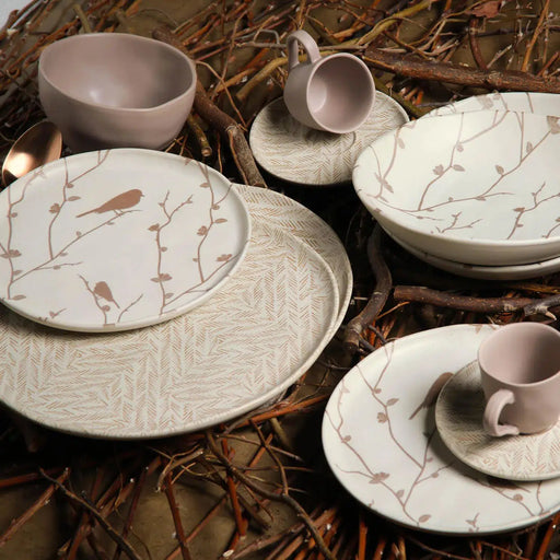 Conjunto 6 Pratos de Sobremesa Bio Stoneware Luar 21,5CM Porto Brasil