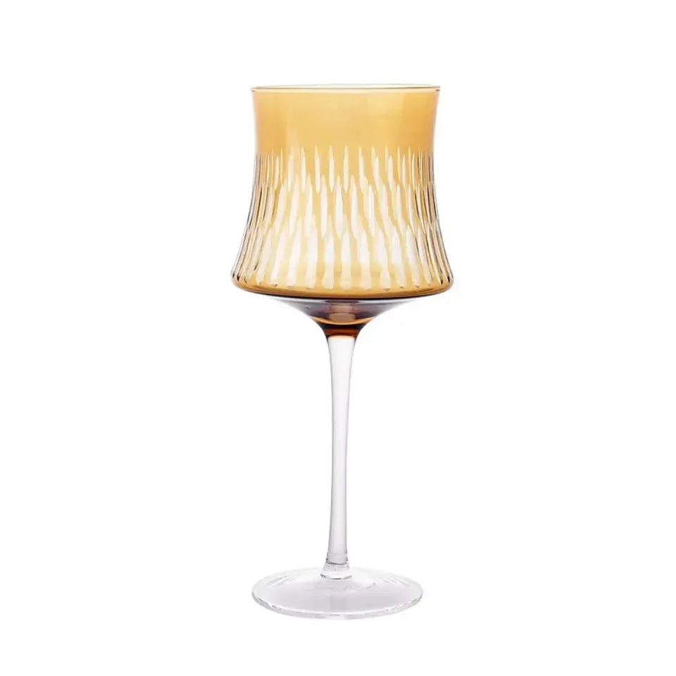 Conjunto 6 Taças Vidro Âmbar / Transparente Linha Sintonia 500ml