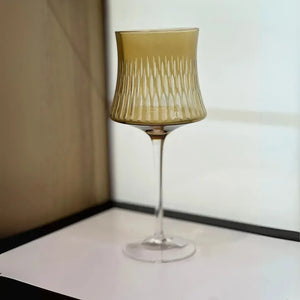 Conjunto 6 Taças Vidro Âmbar / Transparente Linha Sintonia 500ml