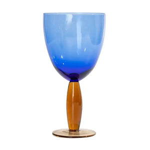 Conjunto 6 Taças Vidro Azul / Ambar Linha Refúgio 400ml