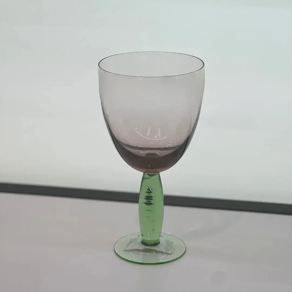 Conjunto 6 Taças Vidro Rosa / Verde Linha Refúgio 400ml