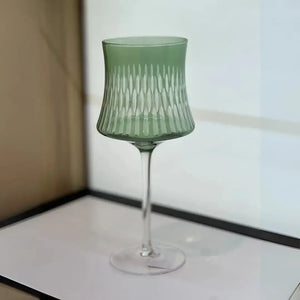 Conjunto 6 Taças Vidro Verde / Transparente Linha Sintonia 500ml