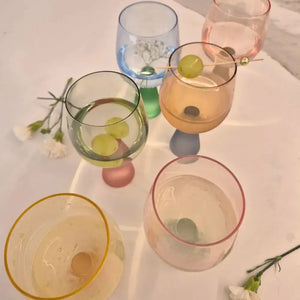 Conjunto 6 Taças Vidro base Cônica Colorido Linha Sintonia 550ml