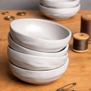 Conjunto 6 Tigelinhas Stoneware para Shoyu Linho 9,3cm 70ml Porto Brasil