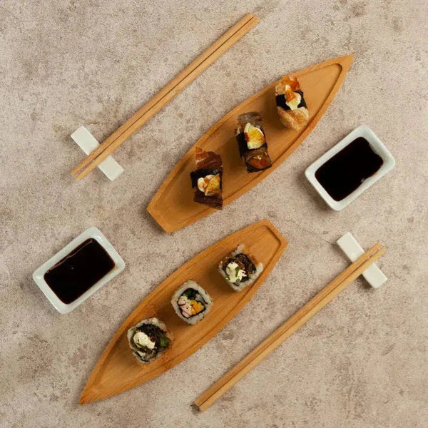 Conjunto 8 Peças p/ Sushi Bambu Nagasaki