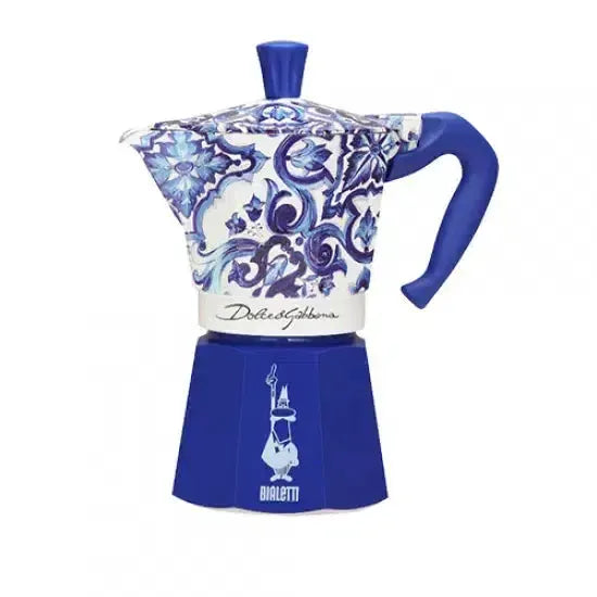 Conjunto Moka e Acessórios 6 Xícaras Dolce & Gabbana Azul Bialetti