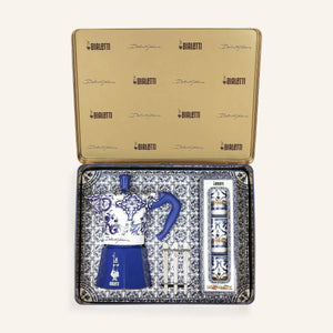 Conjunto Moka e Acessórios 6 Xícaras Dolce & Gabbana Azul Bialetti
