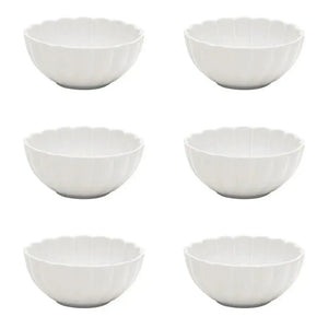Conjunto com 6 Bowls Porcelana Flora Camélia 12cm Oxford