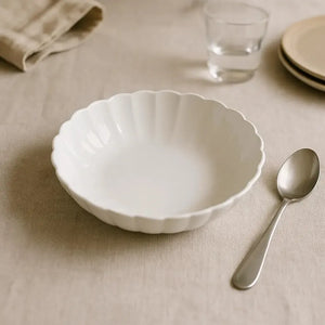 Conjunto com 6 Pratos Fundos Porcelana Flora Camélia 20cm Oxford