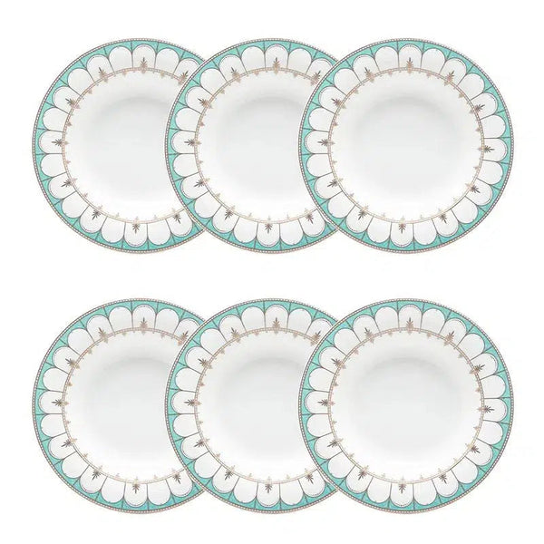 Conjunto com 6 Pratos Fundos Porcelana Gateway 24,5cm Strauss