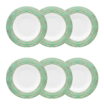 Conjunto com 6 Pratos Fundos Porcelana Marie 24,5cm Strauss