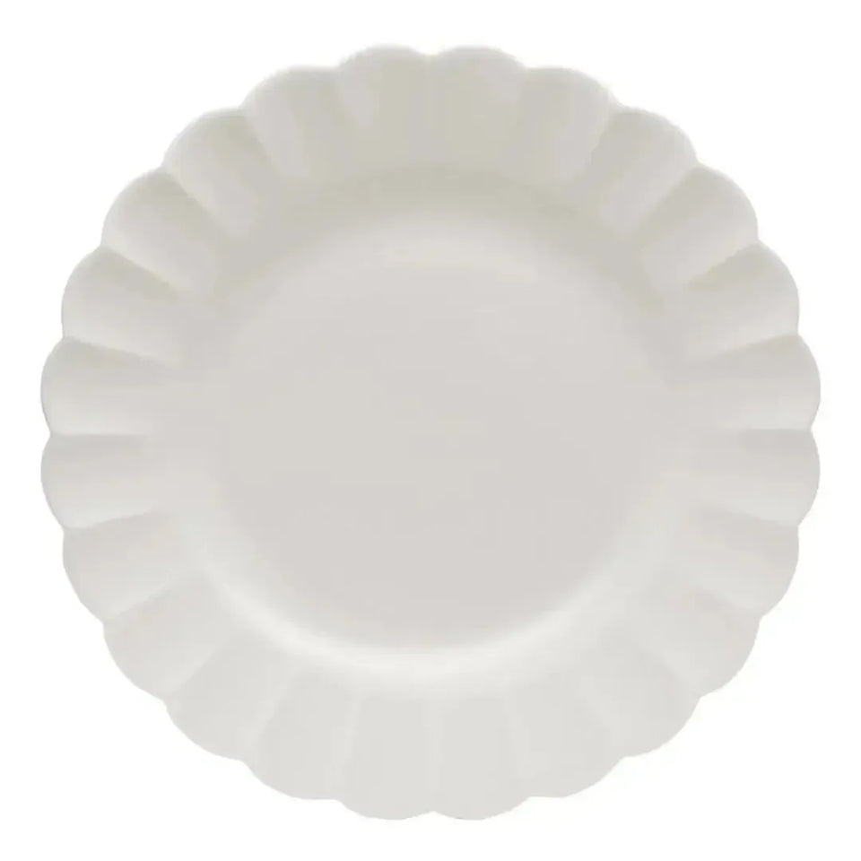 Conjunto com 6 Pratos Rasos Porcelana Flora Camélia 27,5cm Oxford