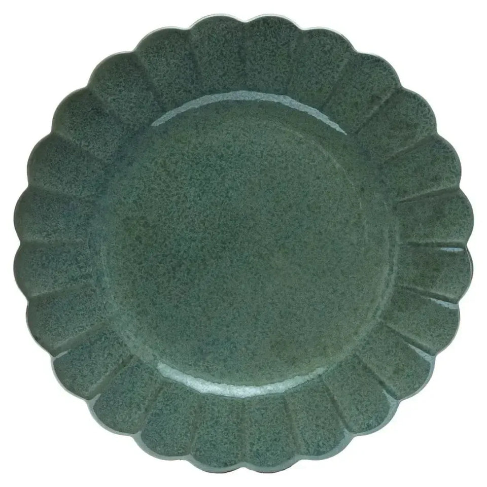 Conjunto com 6 Pratos Rasos Porcelana Flora Hortênsia 27,5cm Oxford