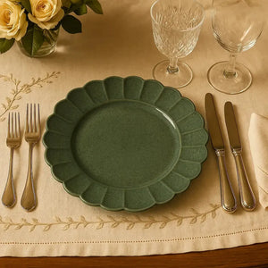 Conjunto com 6 Pratos Rasos Porcelana Flora Hortênsia 27,5cm Oxford