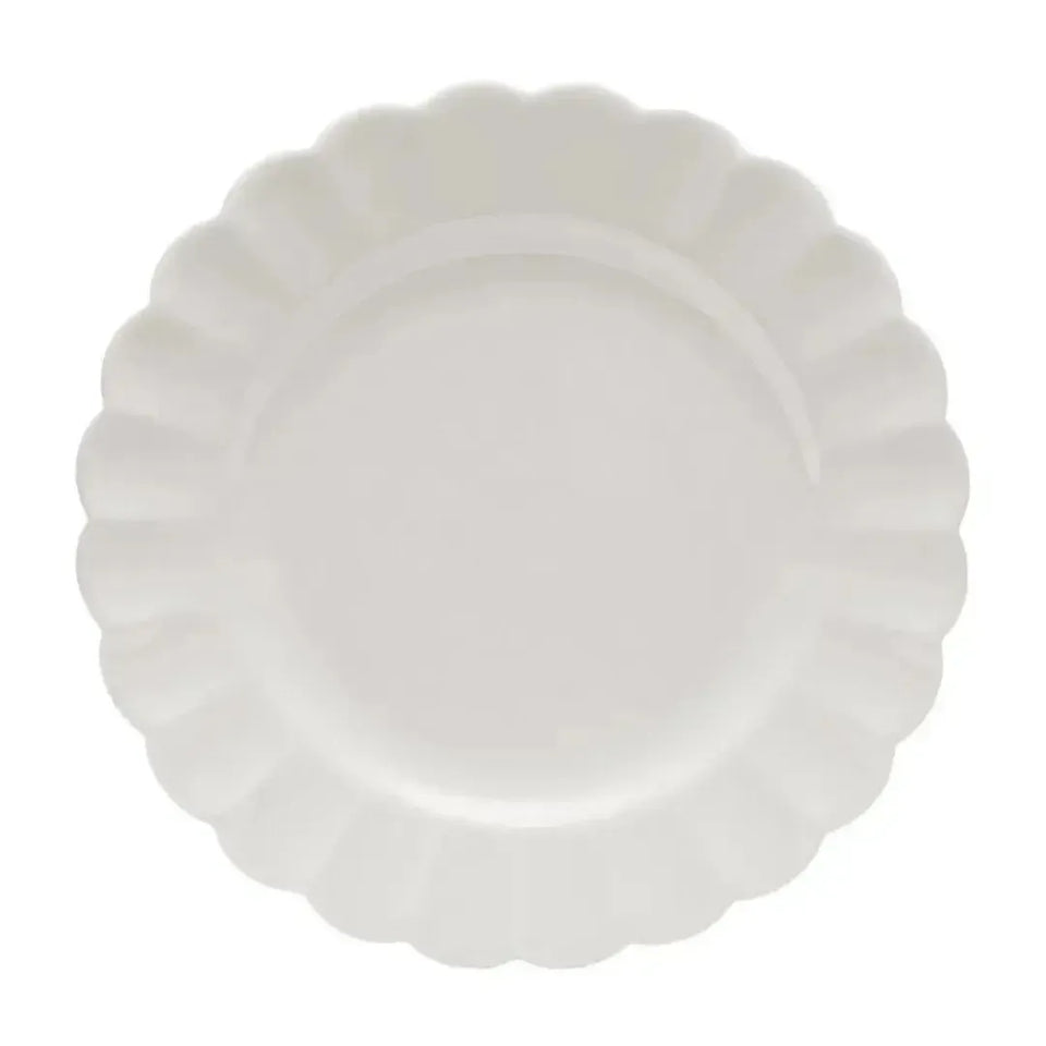 Conjunto com 6 Pratos de Sobremesa Porcelana Flora Camélia 22cm Oxford
