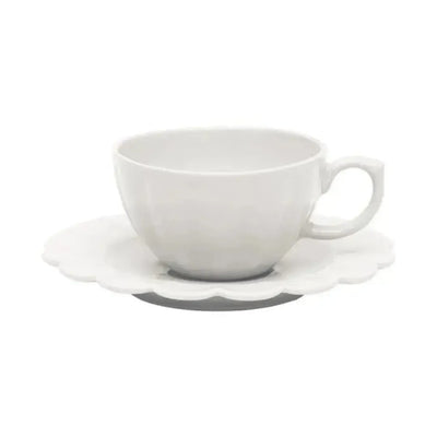 Conjunto com 6 Xícaras de Chá Porcelana Flora Camélia 220ml Oxford