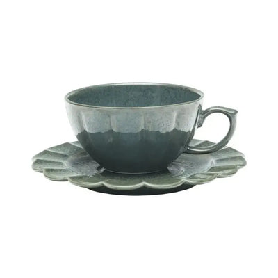 Conjunto com 6 Xícaras de Chá Porcelana Flora Hortênsia 220ml Oxford