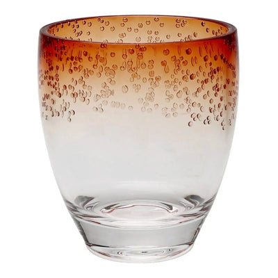 Copo Acrílico Bolhas Topo Degradê Laranja 414ml