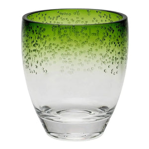 Copo Acrílico Bolhas Topo Degradê Verde 414ml