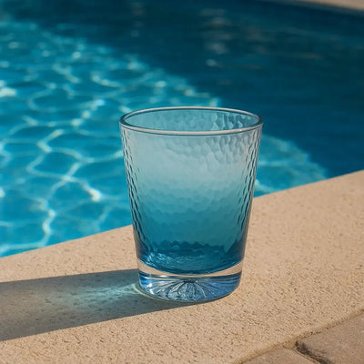 Copo Acrílico Detalhe Degradê Azul 414ml