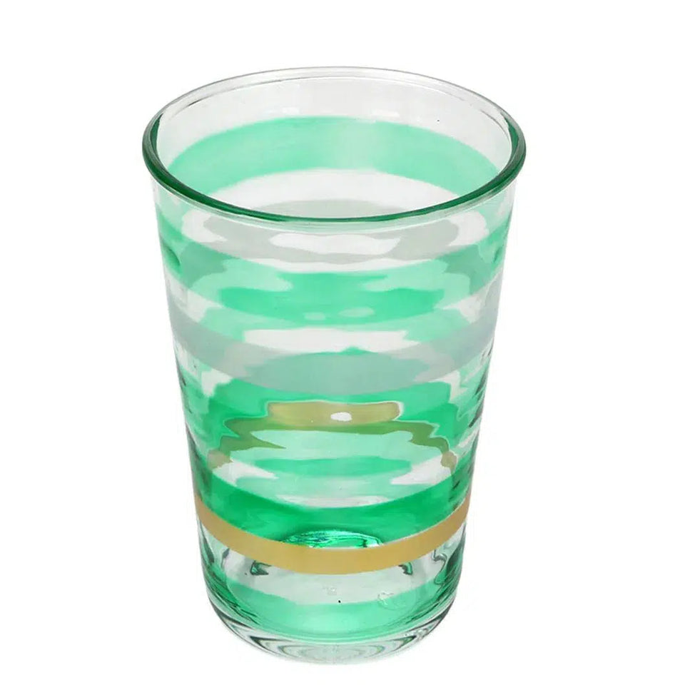 Copo Acrílico Detalhe Degradê Verde 590ml