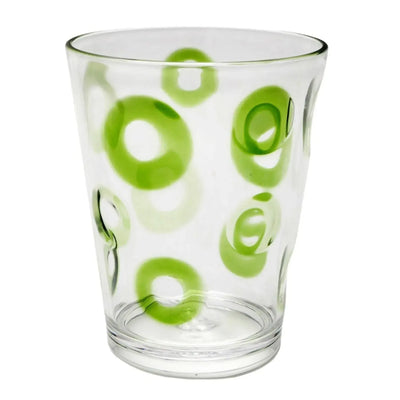 Copo Acrílico Textura Círculos Verde 500ml