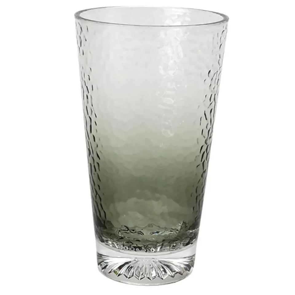 Copo Longo Acrílico Detalhe Degradê Verde 562ml