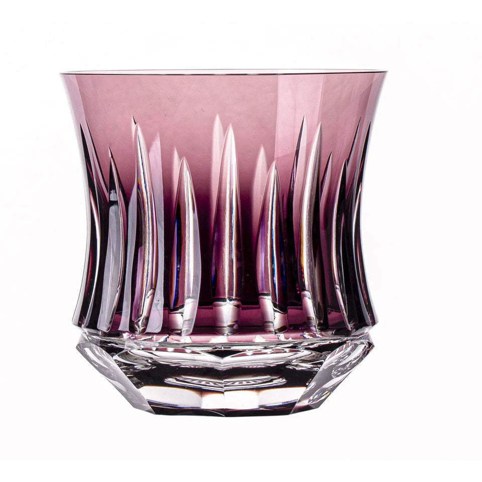 Copo em Cristal Lapidado 66 para Whisky 19 Ametista Artemano 325ml