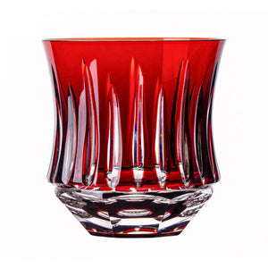 Copo em Cristal Lapidado 66 para Whisky 19 Vermelho Artemano 325ml