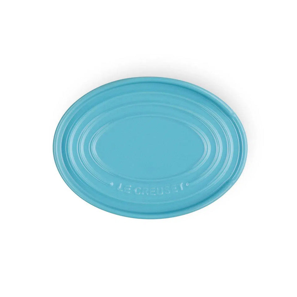 Descanso Oval para Colher Azul Caribe Le Creuset