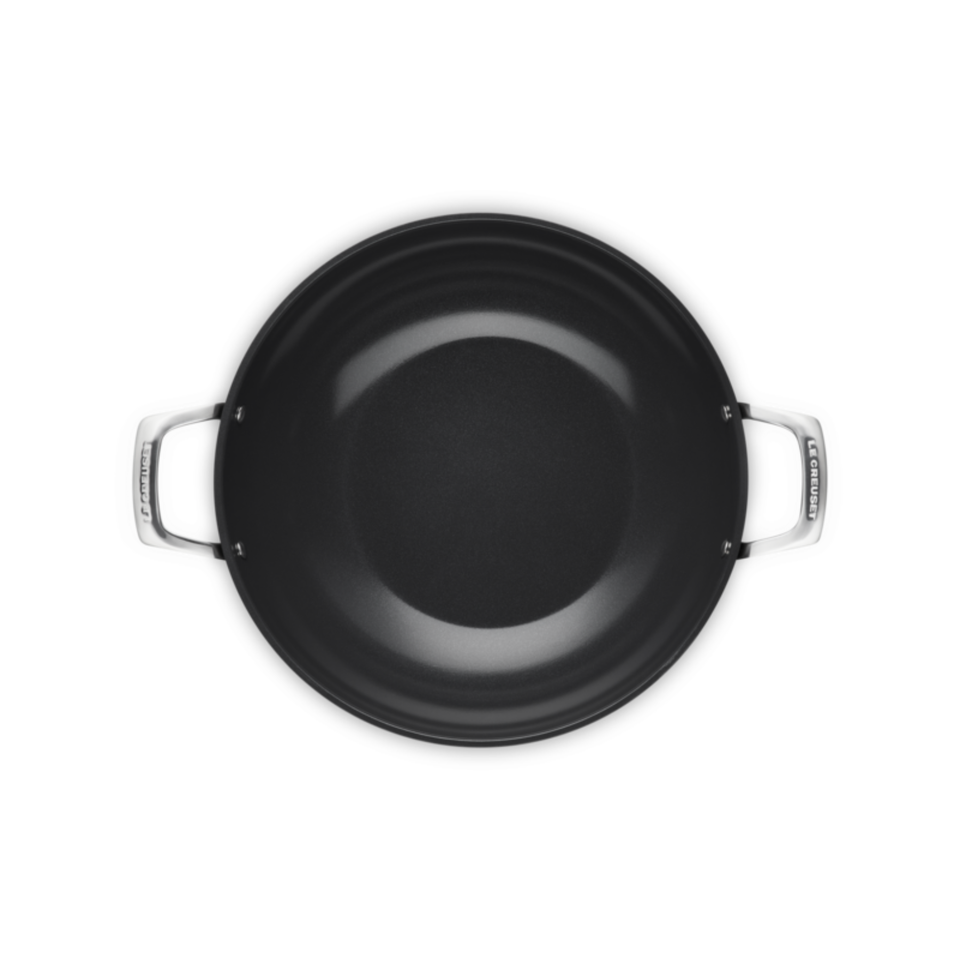 Wok com Alça Antiaderente 32cm ENSC Le Creuset