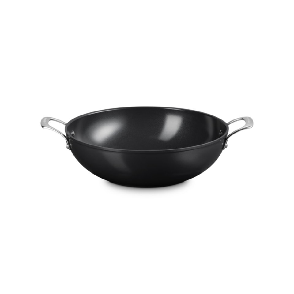 Wok com Alça Antiaderente 32cm ENSC Le Creuset