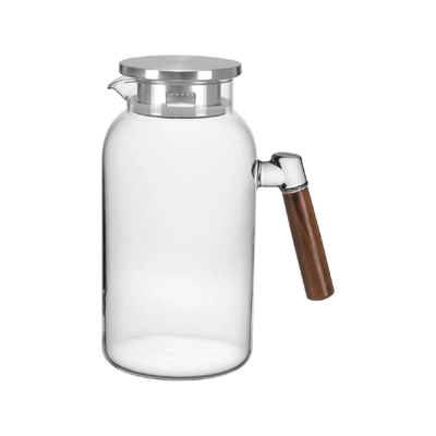 Jarra de Vidro Borossilicato com Tampa Inox Home&Co 1,9L